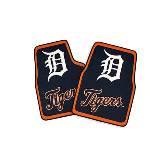 HH4C96 Flat Floor Mat, Blue and orange Made of 50 Percent Polyester 30 Percent Nylon 20 Percent Vinyl