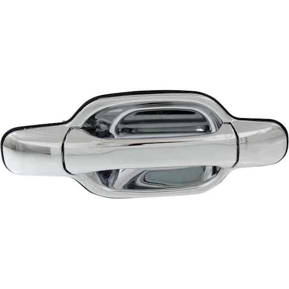 Front, Passenger Side Chrome Exterior Door Handle, Without Key Hole