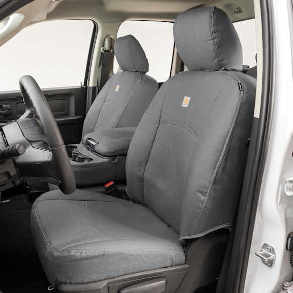 GTC2000CAGY Front Row Seat Cover, Gravel, Woven fabric, Classic Design, Bucket Carhartt PrecisionFit Series