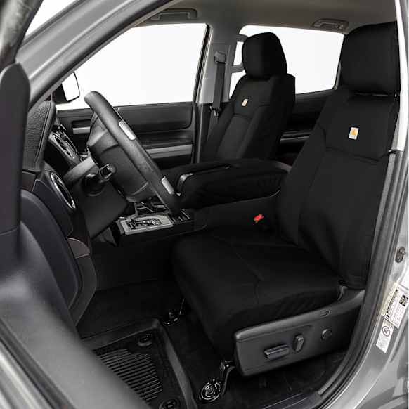 GTF4318ABCOBK Front Row Seat Cover, Black, 1000 Denier Cordura Nylon Fabric, Rugged Tactical, Bucket Carhartt Super Dux PrecisionFit Series