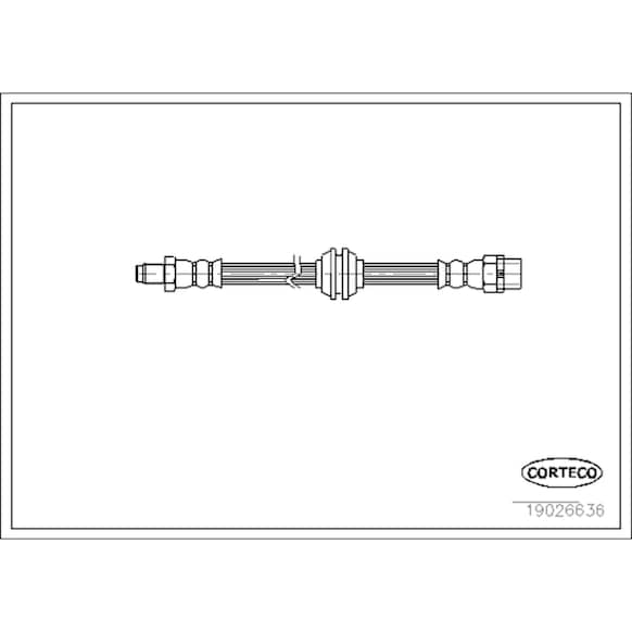 19026636 Front Brake Line, EPDM Rubber