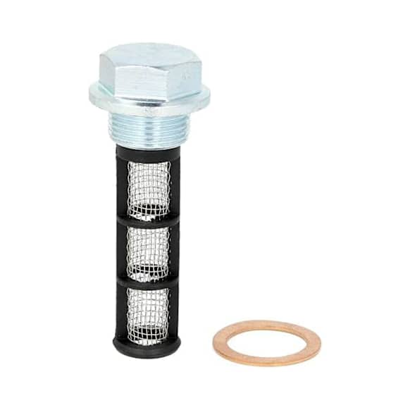 49379146 OE Replacement Series Oil Drain Plug - Silver, Steel, Direct Fit, Sold Individually