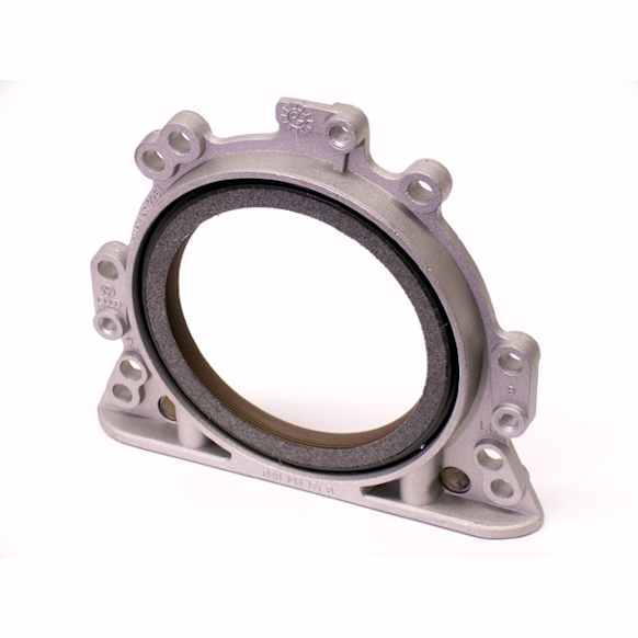 1984 Volkswagen Rabbit - Crankshaft Seal, enginedesignationname: JK; Naturally Aspirated; SOHC; DIESEL; 8-Valves; FWD; Transmission Side; Swirl Type : Alternating Twist; With mounting sleeves, Sold Individually