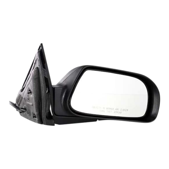 Passenger Side Mirror, Power Adjust, Manual Folding, Heated, Textured Black, No Signal Light, No Memory, No Puddle Light, No Auto-Dimming, No Blind Spot Feature