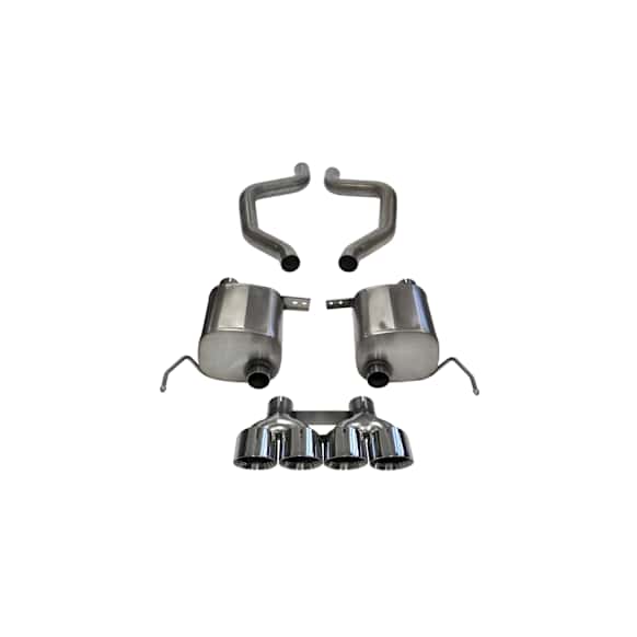 14766 Axle-Back Exhaust System, 6.2L, 8Cyl, Made of Stainless Steel, Xtreme Series