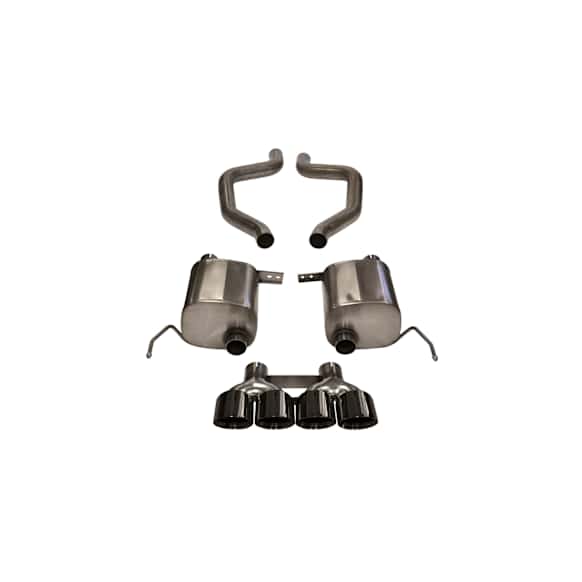 14766BLK Axle-Back Exhaust System, 6.2L, 8Cyl, Made of Stainless Steel, Xtreme Series