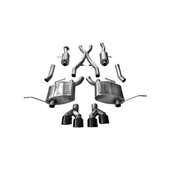 14992BLK Cat-Back Exhaust System, 5.7L, 8Cyl, Made of Stainless Steel, Sport Series