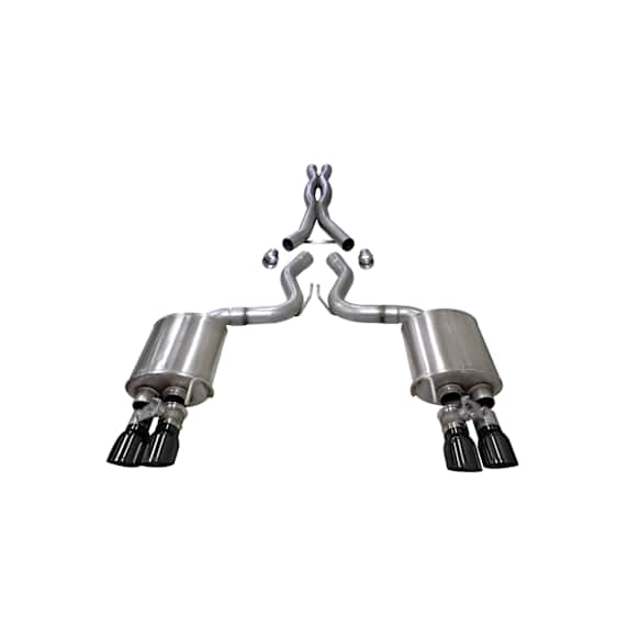 21001BLK Cat-Back Exhaust System, 5.0L, 8Cyl, Made of Stainless Steel, Xtreme Series