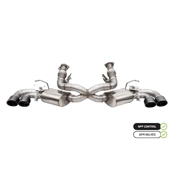 21100BLK Cat-Back Exhaust System, 6.2L, 8Cyl, Made of Stainless Steel, Pro Series