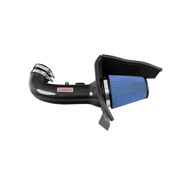 44018 Cold Air Intake, Dry Filter, Carbon Fiber Tube, Black