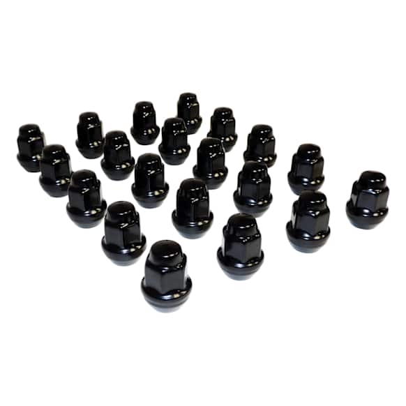 4006956BLKK Lug Nut - Black, Steel, Direct Fit, Sold Individually