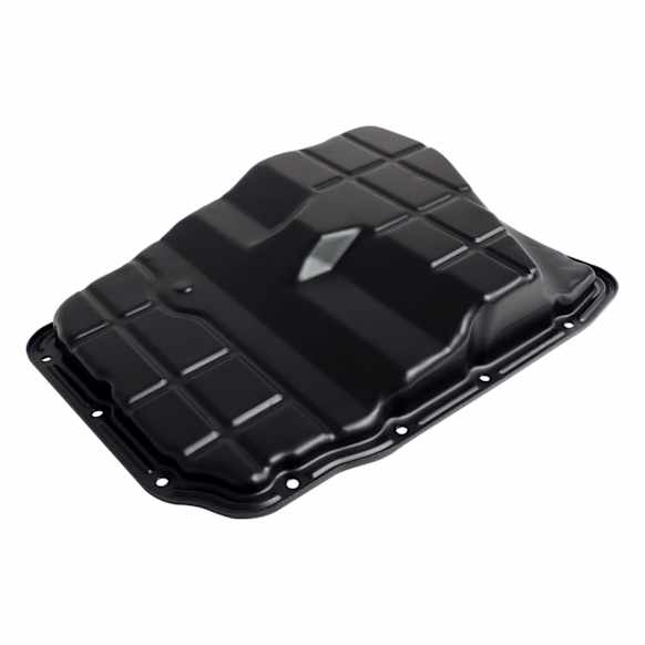 4736676AA Transmission Pan - Black, Steel, Stock Depth, Direct Fit, Sold Individually
