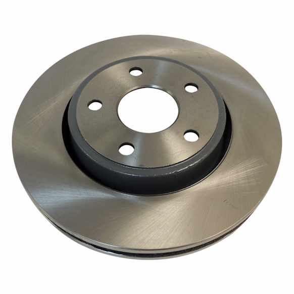52124762AB Front, Driver or Passenger Side Brake Disc, Natural Finish, Plain Surface