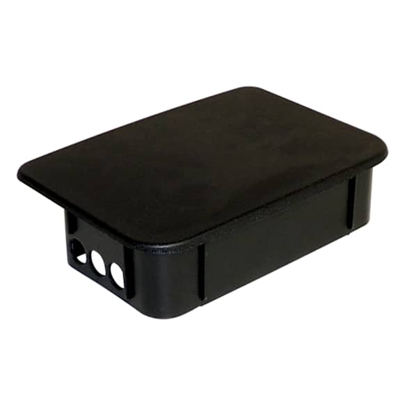 55078139AA Rear, Driver or Passenger Side Bumper End, Powdercoated Black Plastic