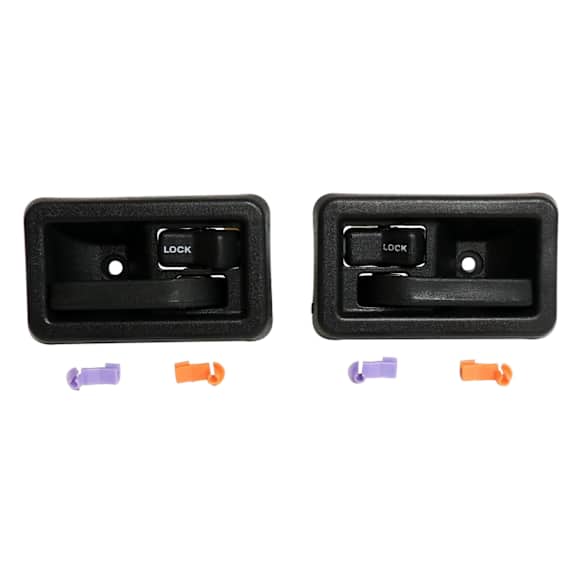 1982 Jeep Scrambler - Front, Driver and Passenger Side Black Interior Door Handle, With Door Lock Hole