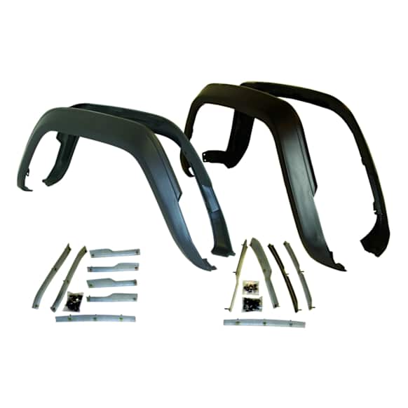 5AGKM Front and Rear, Driver and Passenger Side Fender Flares, Black