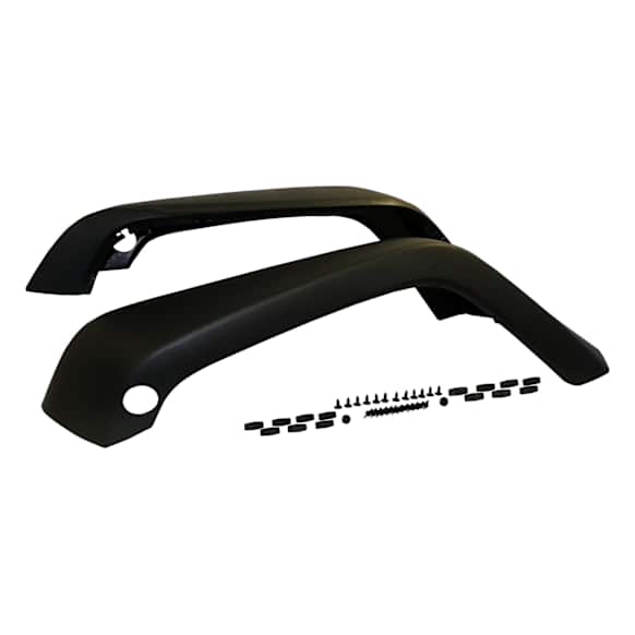 5KFKFR Front, Driver and Passenger Side Fender Flares, Black