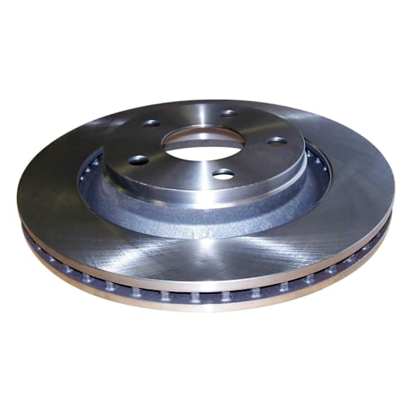 68040177AA Front, Driver or Passenger Side Brake Disc, Natural Finish, Plain Surface