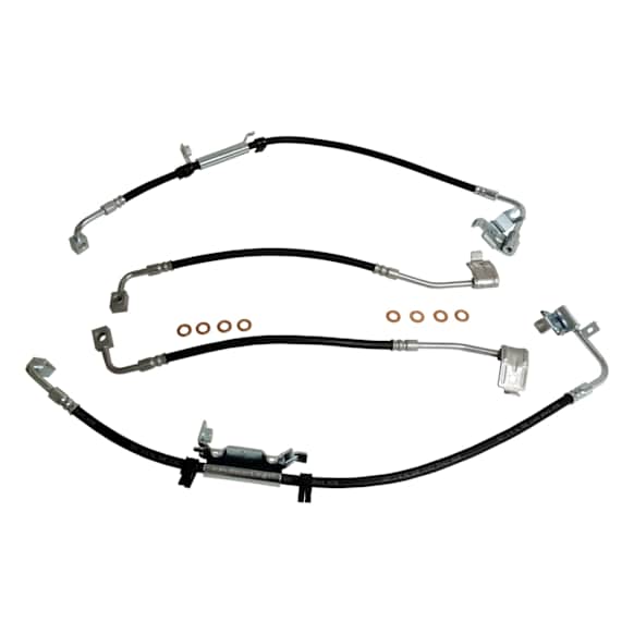 BHK2 Front and Rear Brake Line, Steel and Rubber