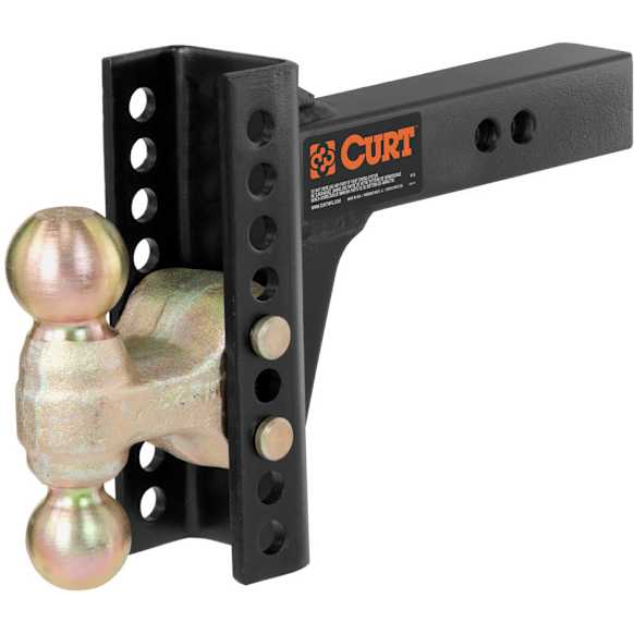 45900 Hitch Ball Mount, 2 in. - Powdercoated Black, Steel, Sold Individually