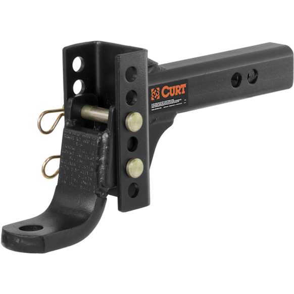 45901 Hitch Ball Mount, 2 in. - Powdercoated Black, Steel, Sold Individually