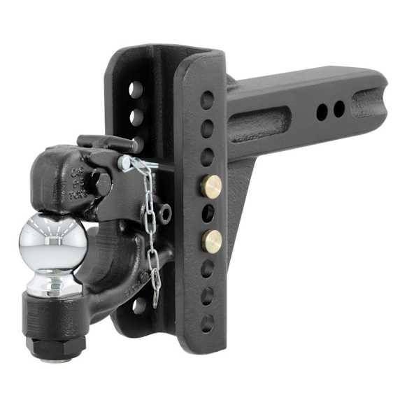 45908 Hitch Ball Mount, 2.5 in. - Powdercoated Black, Steel, Sold Individually