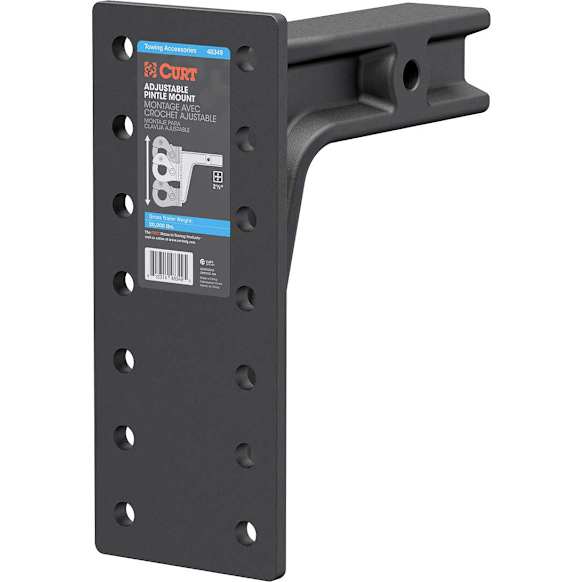 48349 Pintle Hook Mount - Powdercoated Black, Universal