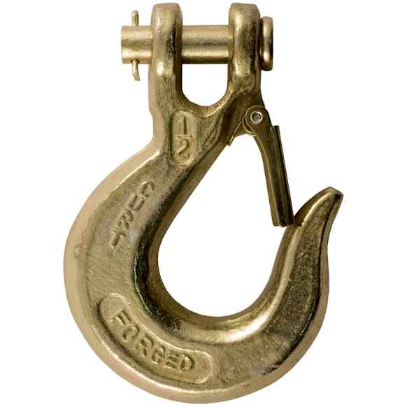 81910 Tow Hook - Yellow zinc, Steel, Universal, Sold Individually