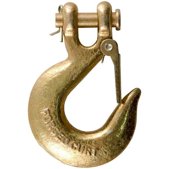 81960 Tow Hook - Yellow zinc, Steel, Universal, Sold Individually