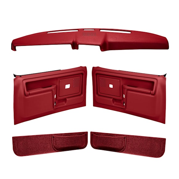 1986 Ford F-150 - Red, Full Power, Dash Cap, Door Panel, Kick Panel