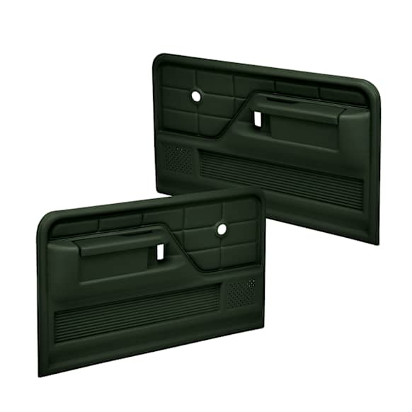 1976 Ford F-150 - Dark Green, No Power, Front, Driver and Passenger Side, Door Trim Panel