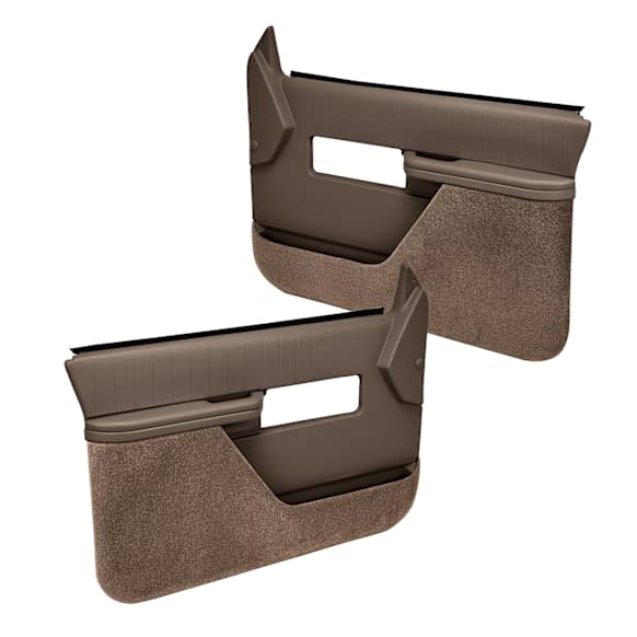 1994 Chevrolet C1500 - Front, Driver and Passenger Side Door Trim Panel - Dark Brown Full Power