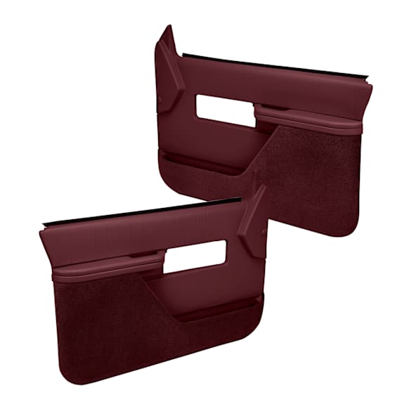 1990 Chevrolet C1500 - Maroon, Front, Driver and Passenger Side, Door Trim Panel