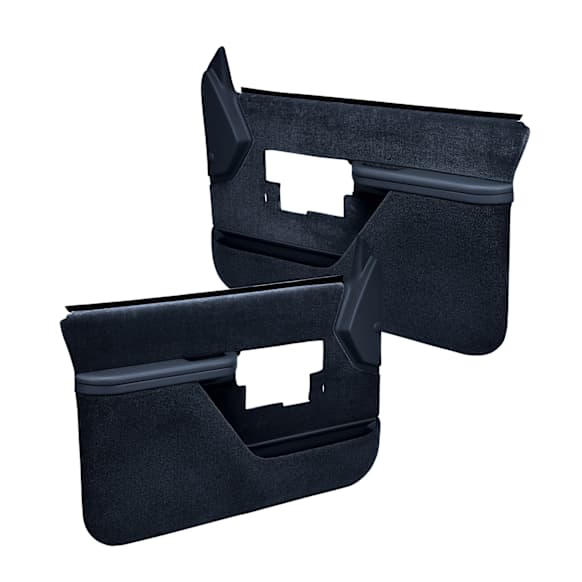 18-38F-DBL Front, Driver and Passenger Side Door Trim Panel - Blue Full Power