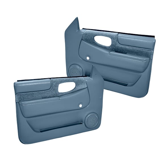 18-47N-LBL Front, Driver and Passenger Side Door Trim Panel - Light Blue