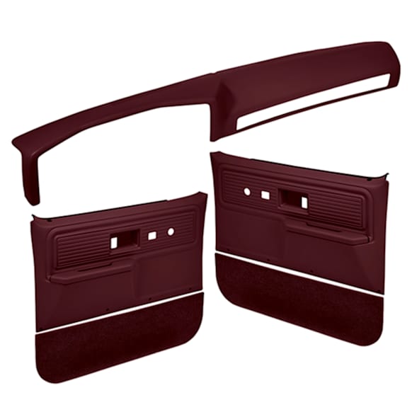 1980 GMC K1500 - Maroon, Power Locks Only, Dash Cap, Door Panel, Kick Panel