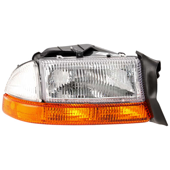 1998-2004 Dodge Dakota - Passenger Side Halogen Headlight, with Bulb, with Park Lamp and Bracket