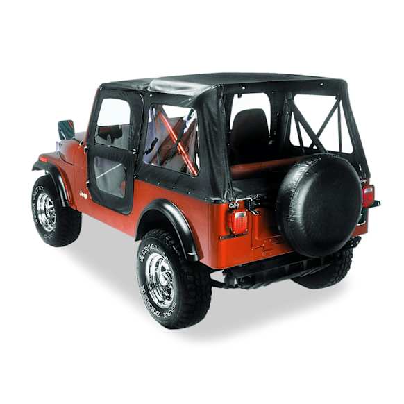 51118-01 Replace-A-Top Soft Top - Without Frame (Requires Factory Frame) Black
