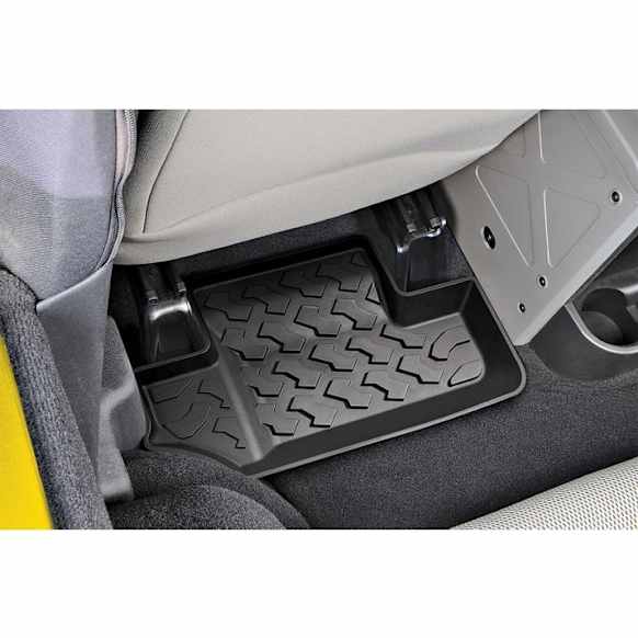 2009 Jeep Wrangler - Second Row Floor Liner Series Molded Floor Liner, Black Made of Rubber