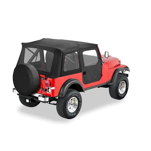 51595-15 Supertop Soft Top - With Frame (Frame Included) Black Denim
