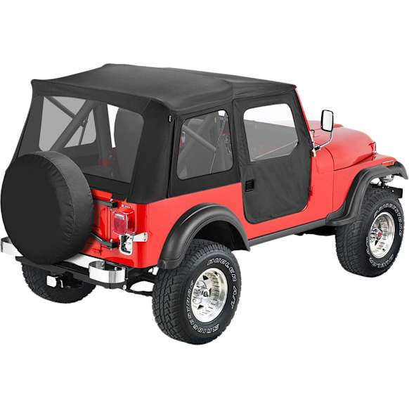 51597-15 Supertop Soft Top - With Frame (Frame Included) Black Denim