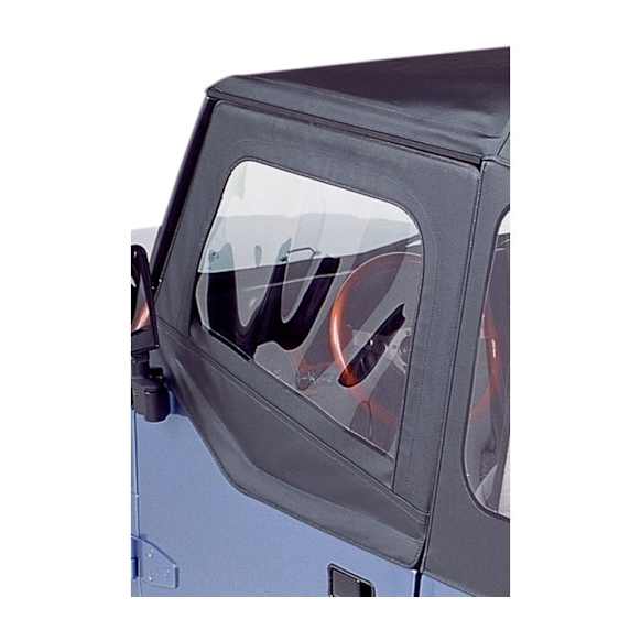 51782-01 Half Door - Black, Dual-layer poly-cotton vinyl, Direct Fit, Set of 2