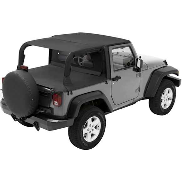 52584-35 Header Extended Safari Style Bikini Top Black diamond