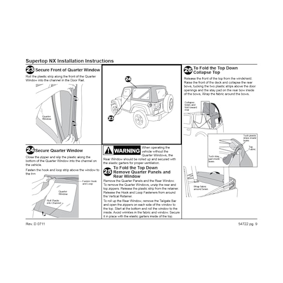 54722-35 Supertop NX Soft Top - With Frame (Frame Included) Black diamond