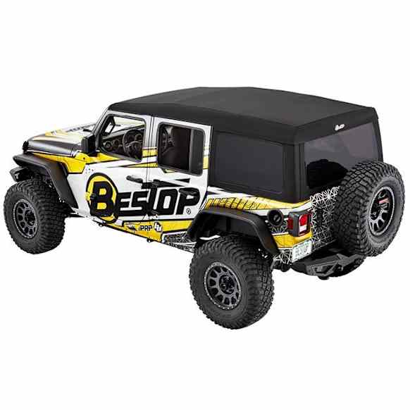 54725-17 Supertop Ultra Squareback Soft Top - With Frame (Frame Included) Black