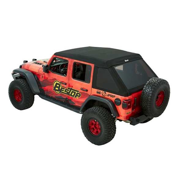 54925-17 Trektop Ultra Fastback Soft Top - Without Frame (Requires Factory Frame) Black twill