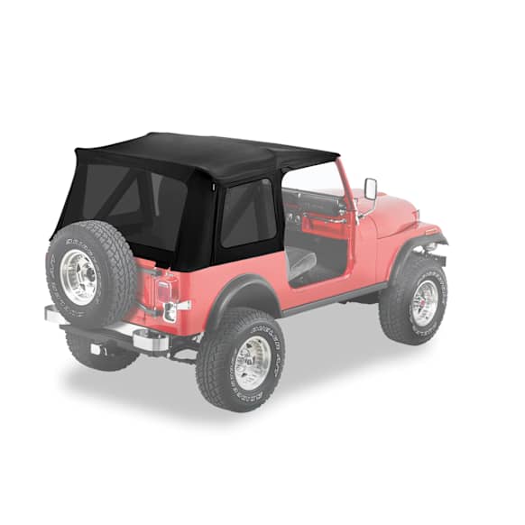 1985 Jeep CJ7 - Soft Top Fabric - Black Denim, Sold individually