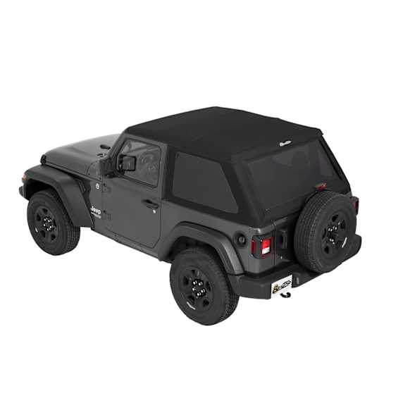 56862-35 Trektop Fastback Soft Top - With Frame (Frame Included) Black diamond