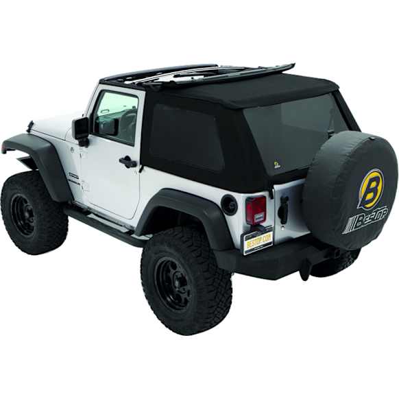 56920-17 Trektop Fastback Soft Top - With Frame (Frame Included) Black twill