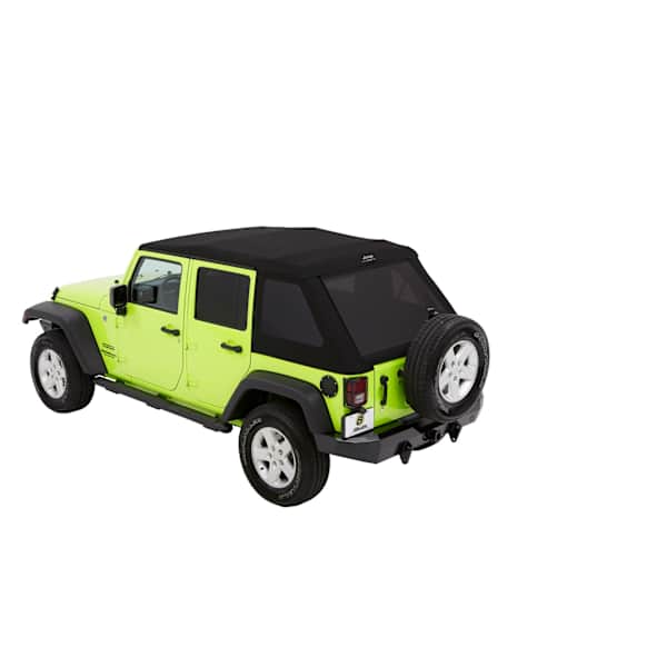 54423-35 Trektop Glide Slantback Series Soft Top - With Frame (Frame Included) Black